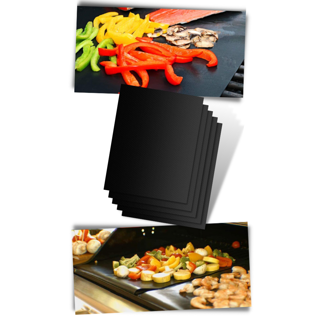 5pcs Premium Non Stick BBQ Grill Mat - Ozerty
