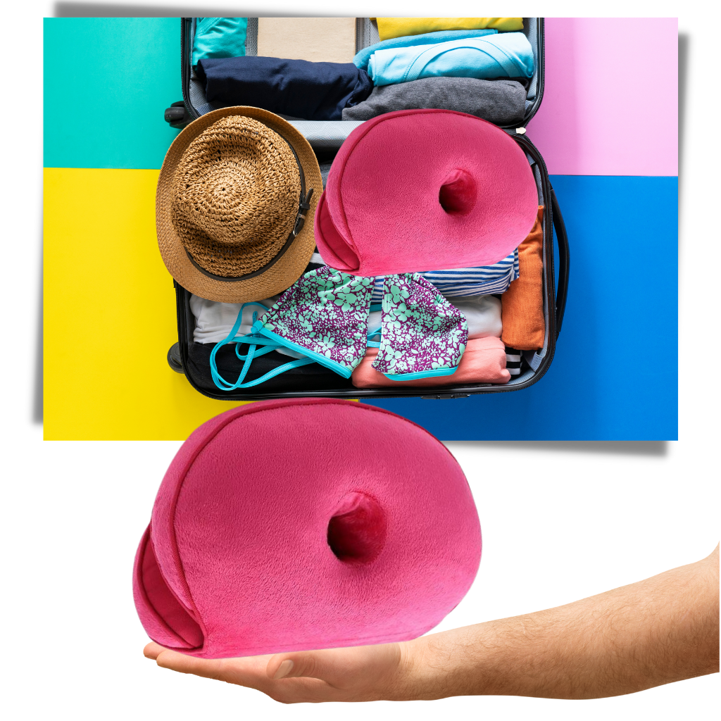 Dual buttock seat cushion