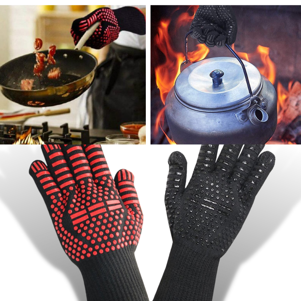 Heat resistant BBQ gloves (1 pair)