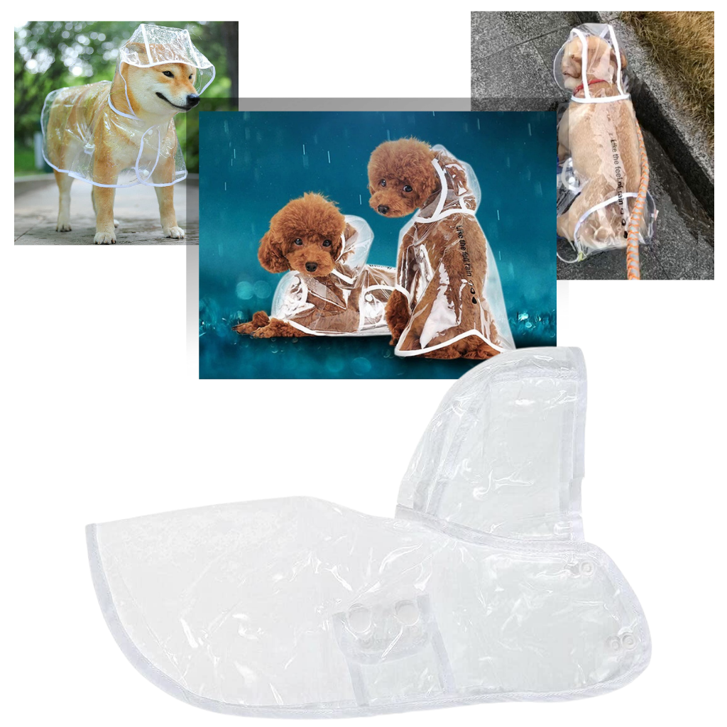 Hooded Raincoat for Dogs -