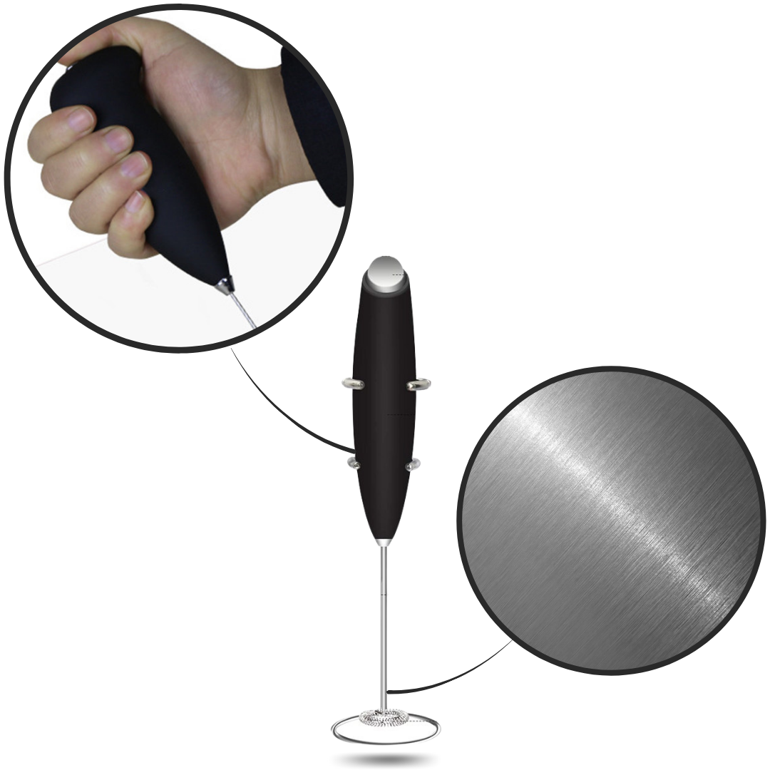 Electric Handheld Milk Frother with holder