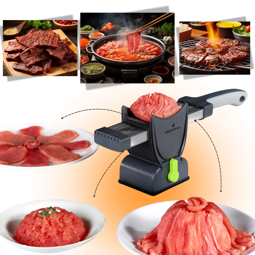 Adjustable Thickness Manual Meat Slicer - Ozerty
