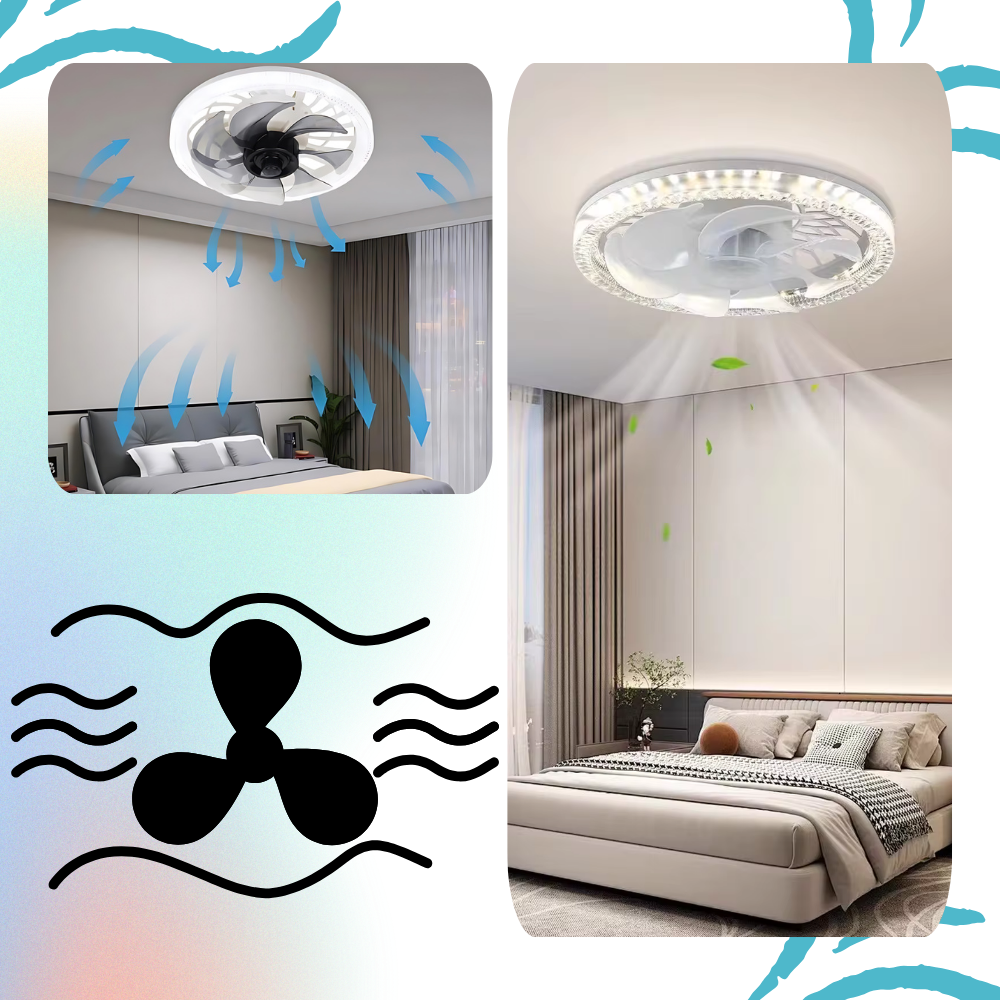 Aesthetic Ceiling Fan With Light And Remote - Ozerty