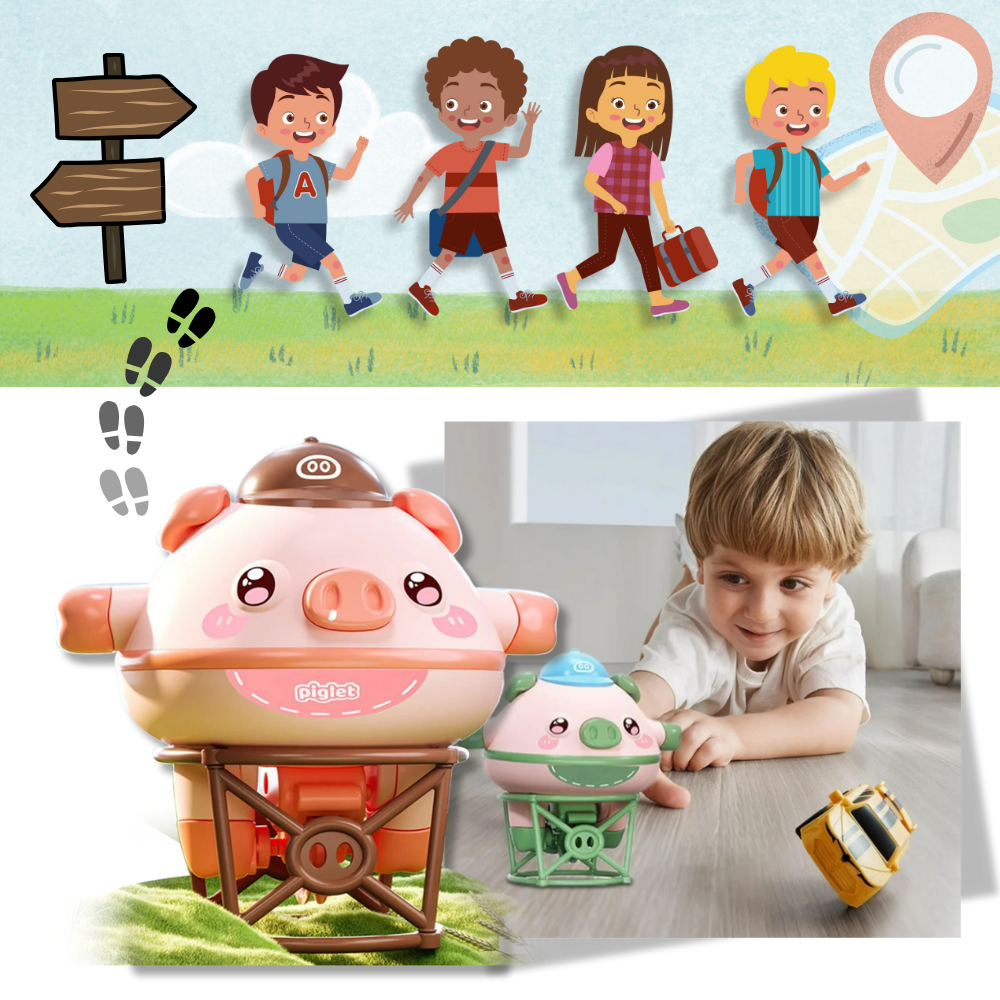 Cutesy Tightrope Piggy Toy - Ozerty