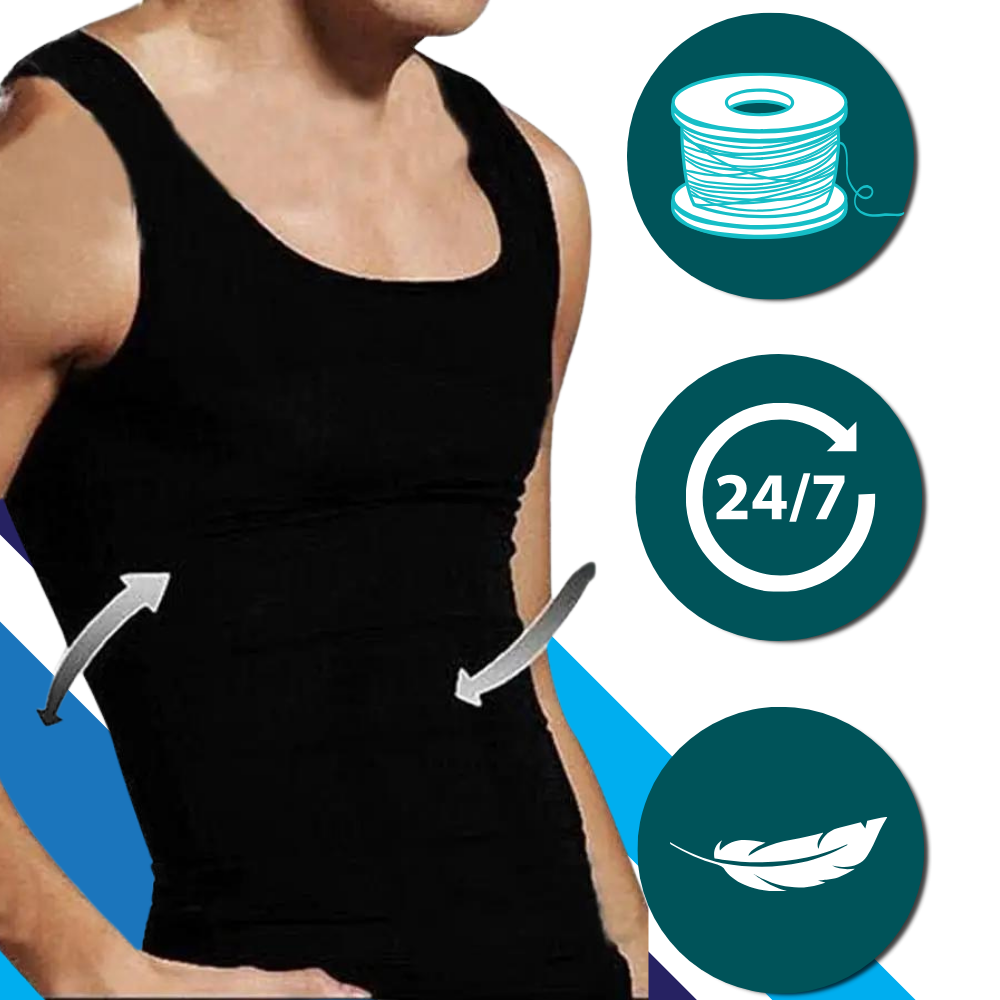 Discreet Men's Slimming Body Shaper - Ozerty