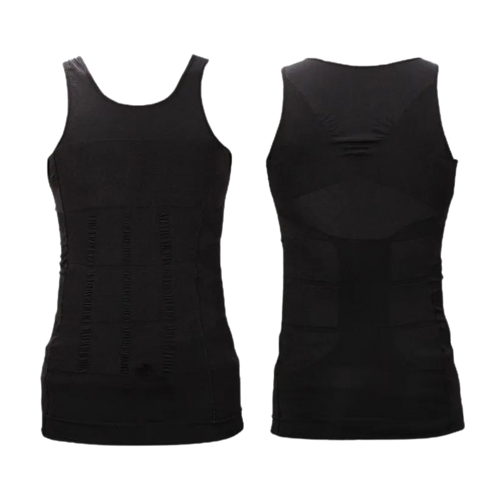 Discreet Men's Slimming Body Shaper -Black - Ozerty