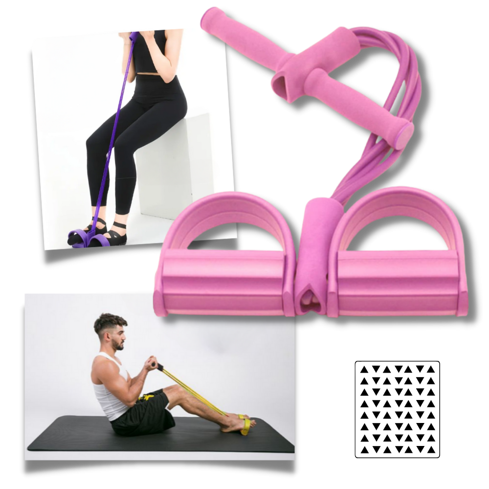 Multifunctional Pedal Resistance Bands Fitness 4 Tube