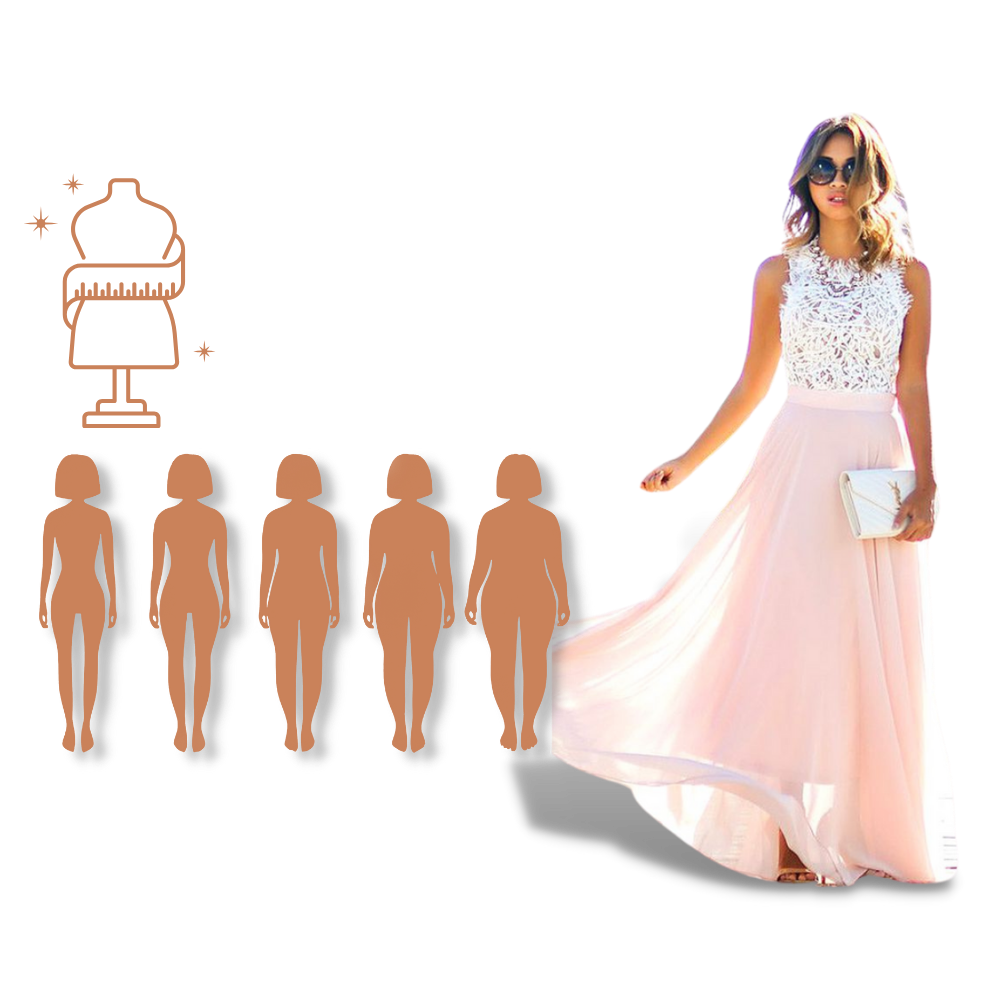 Prairie Chic Lace Chiffon Dress - Ozerty