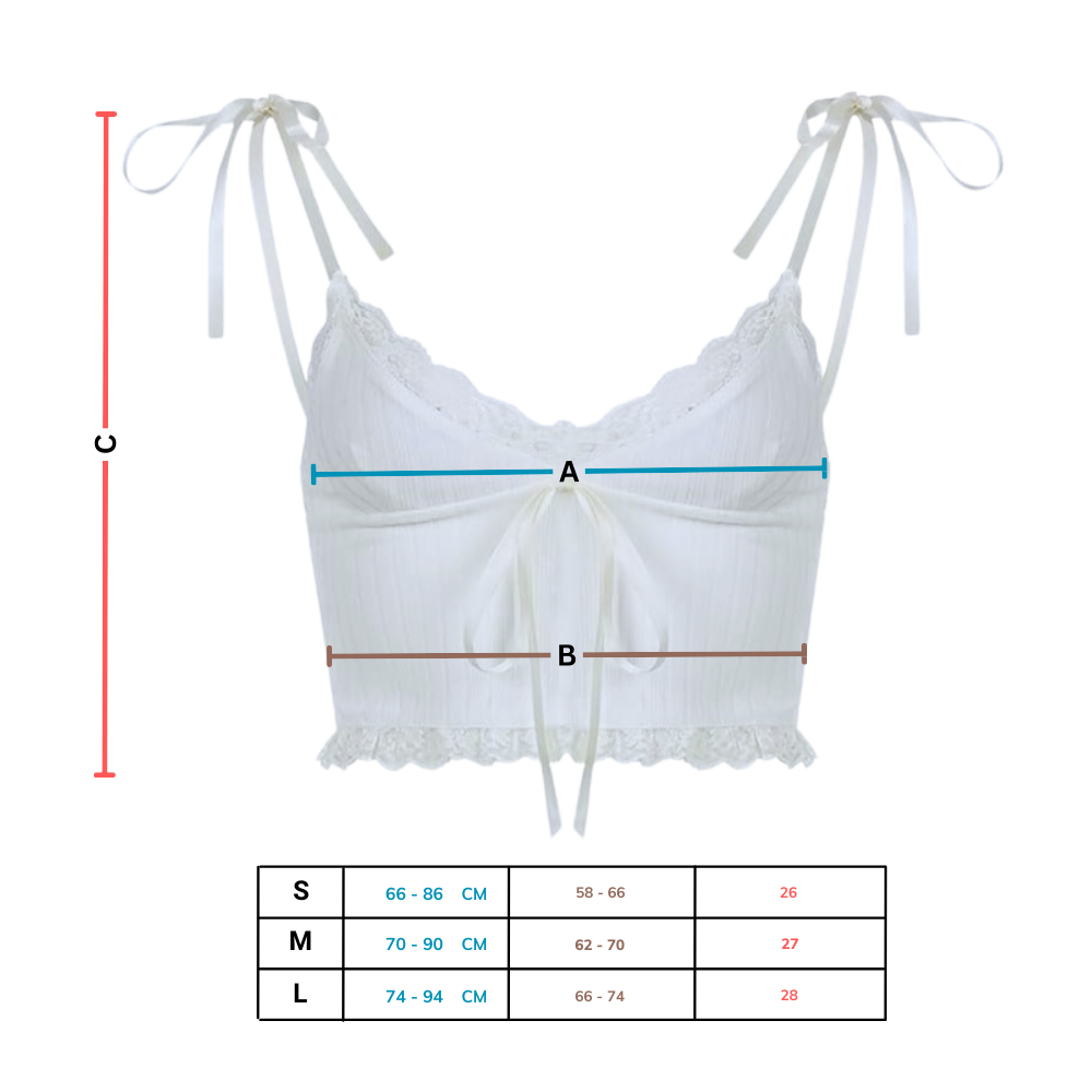 Soft Stylish Lace Trim Crop Top - Ozerty