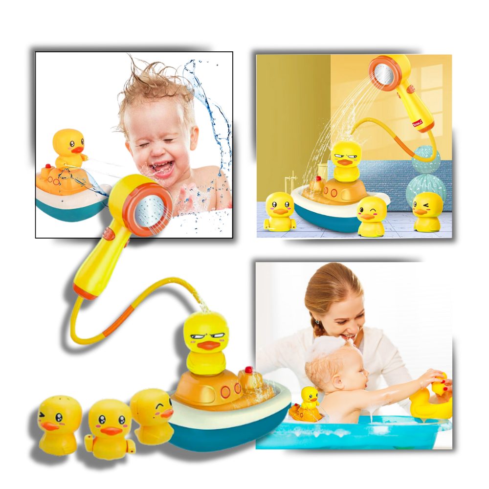 Triple Splash Duck Bath Toys - Ozerty