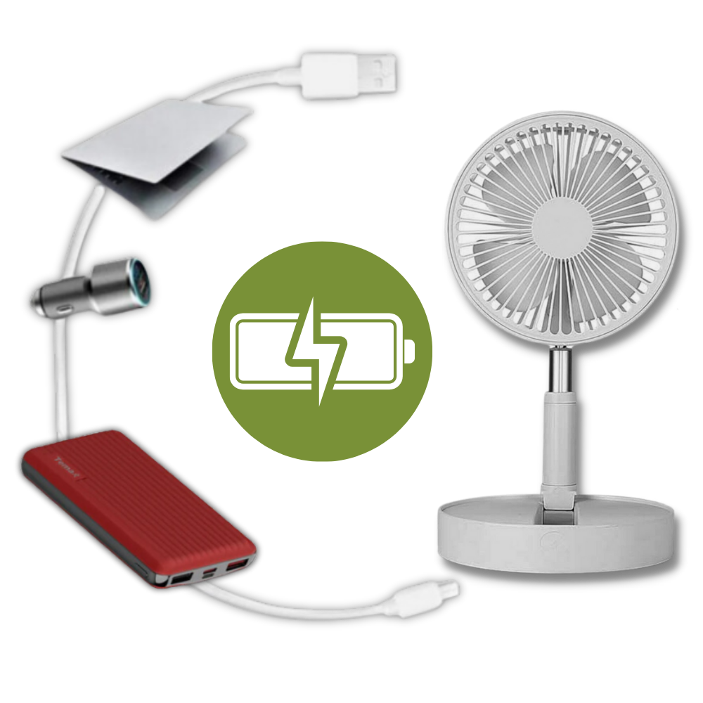 USB charging portable fan - Ozerty