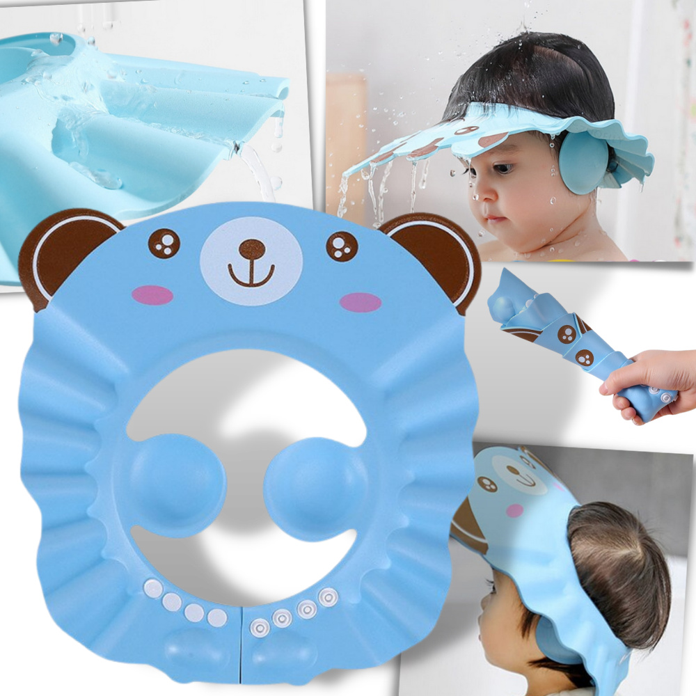 Shower Cap with Ear Protectors for Kids -