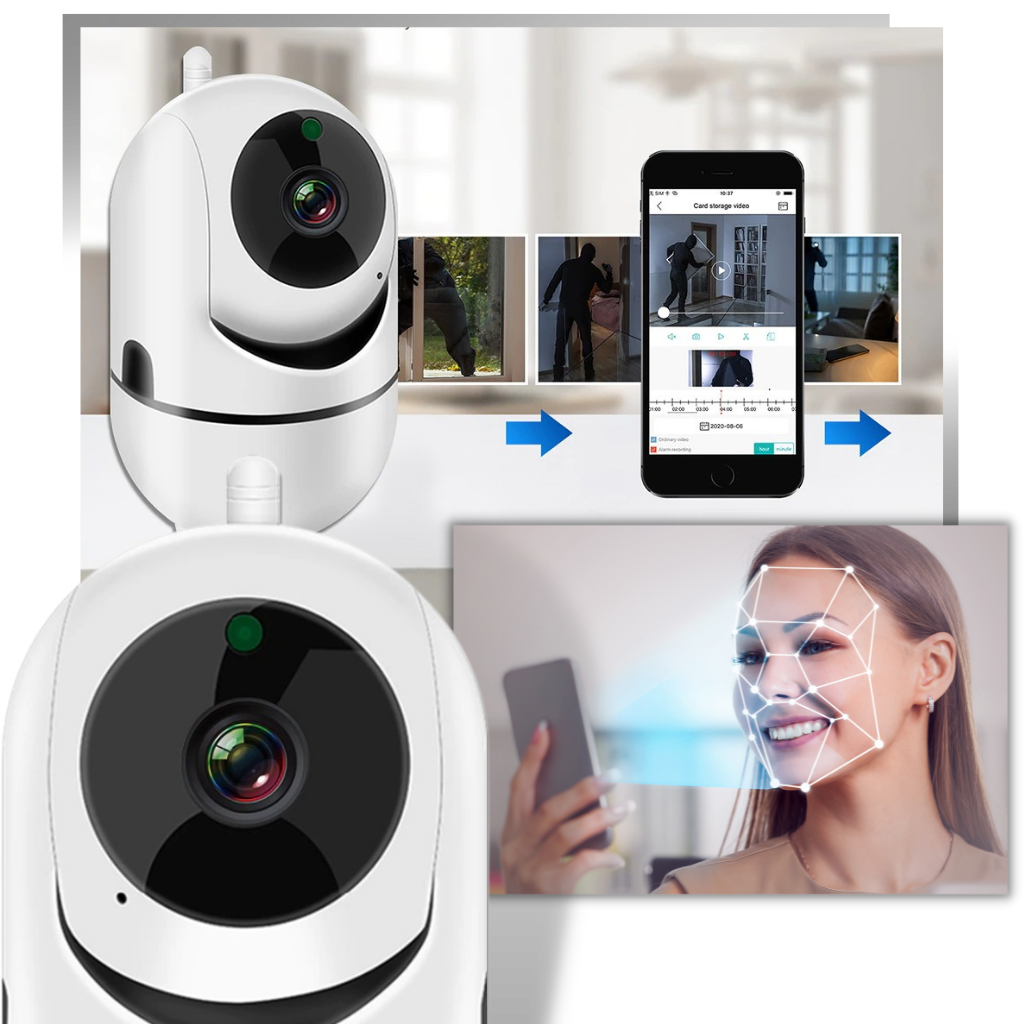 HD Wireless Security Camera with Sound and Motion Detection