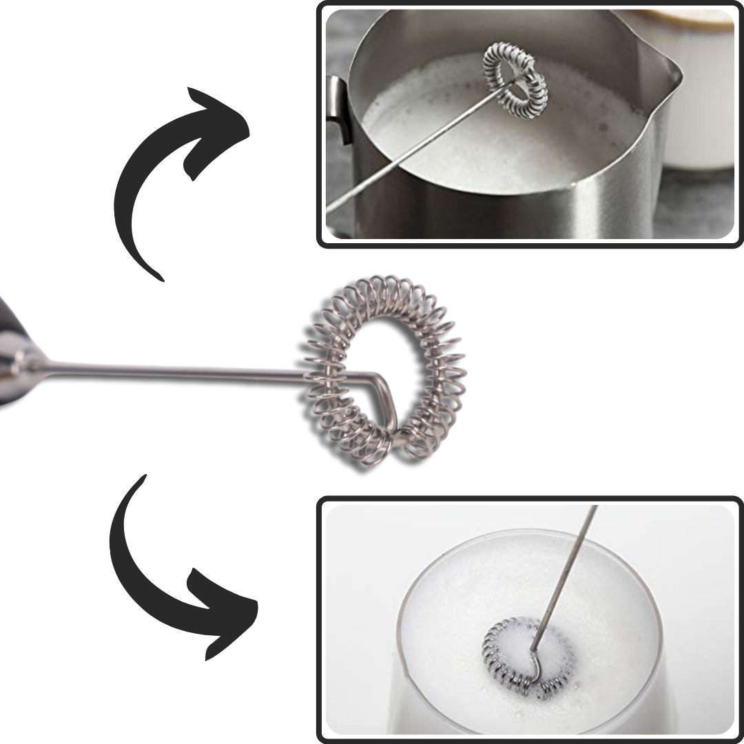 Electric Handheld Milk Frother with holder