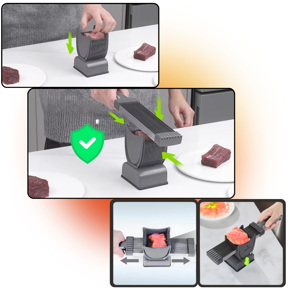 Adjustable Thickness Manual Meat Slicer  - Ozerty