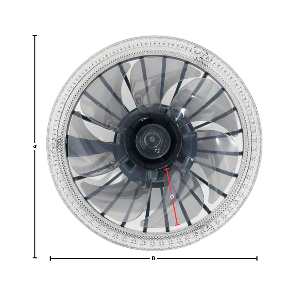 Aesthetic Ceiling Fan With Light And Remote  - Ozerty