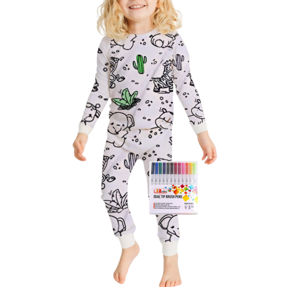 Doodle Dream Pajamas -Baby Animals - Ozerty