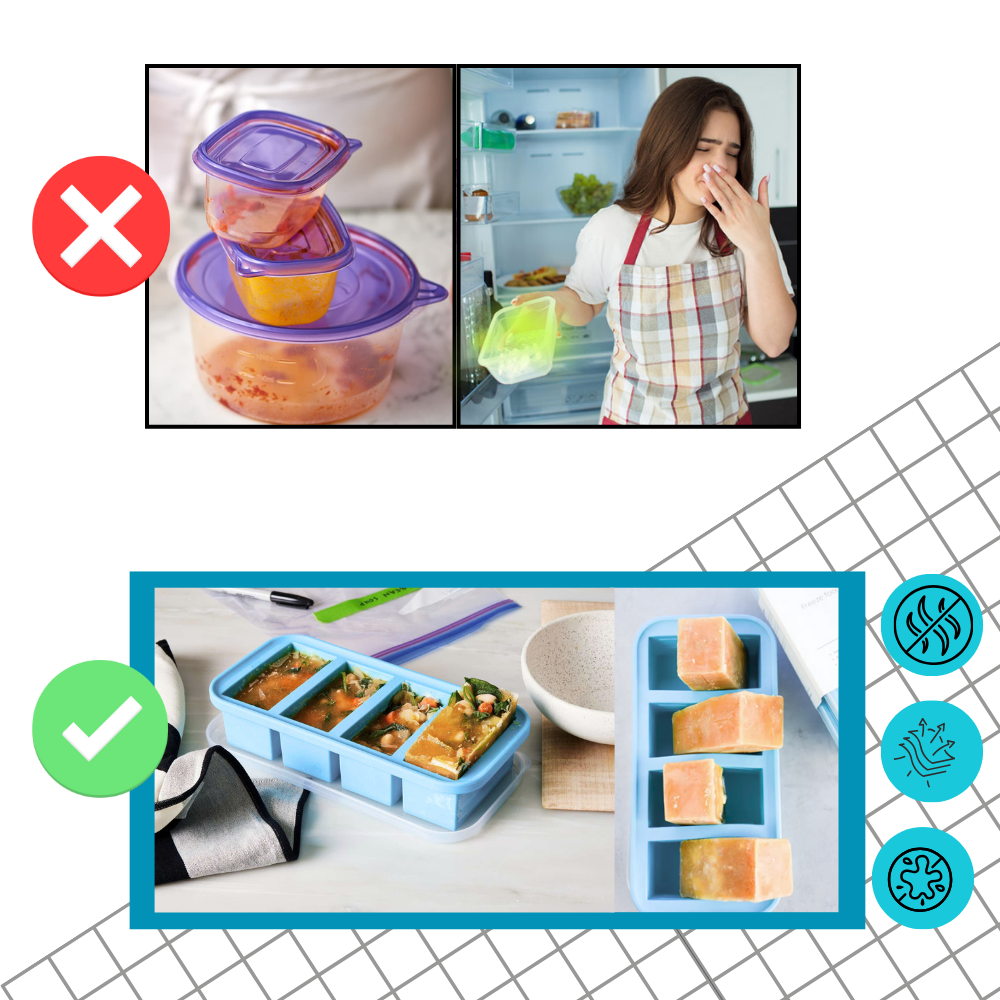 Leakproof Lid Souper Cubes  - Ozerty